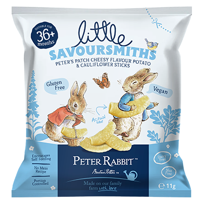 Peter's Patch Cheesy Flavour Potato and Cauliflour Sticks - Little Savoursmiths
