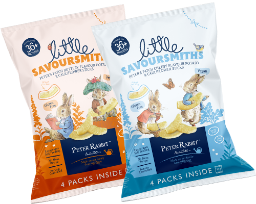 Peter's Patch - Buttery & Cheesy Flavour Potato and Cauliflour Sticks - Multipack - Little Savoursmiths